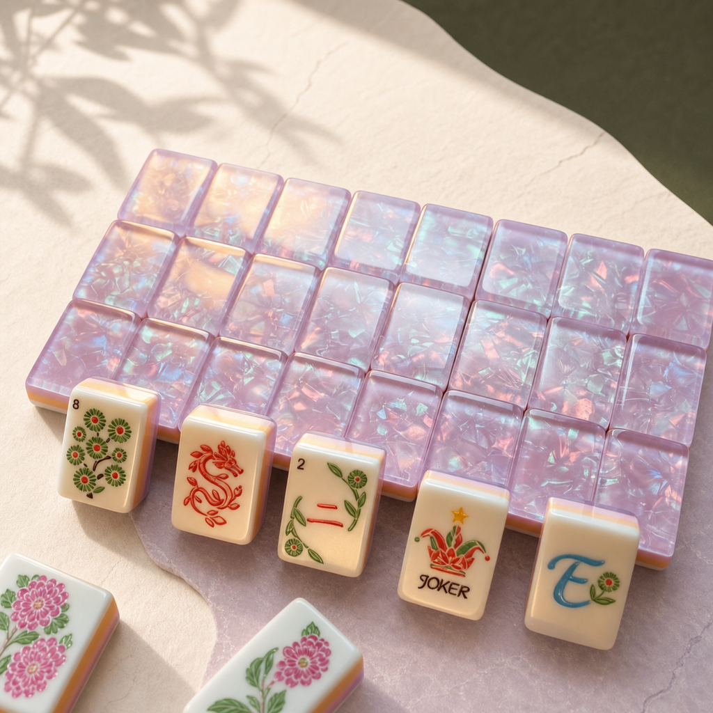 Garden at Four American Mahjong Set -Purple