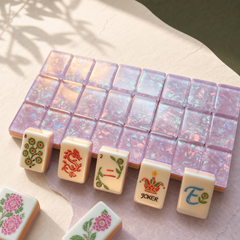 Garden at Four American Mahjong Set -Purple