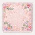 Pastel Floral Pond Mahjong Mat product image 1 — main product image