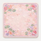 Pastel Floral Pond Mahjong Mat product image 1 — main product image