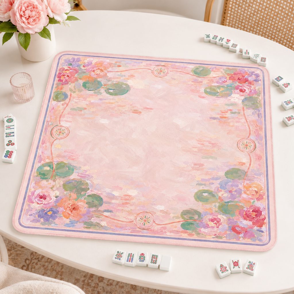 Pastel Floral Pond Mahjong Mat product image 5