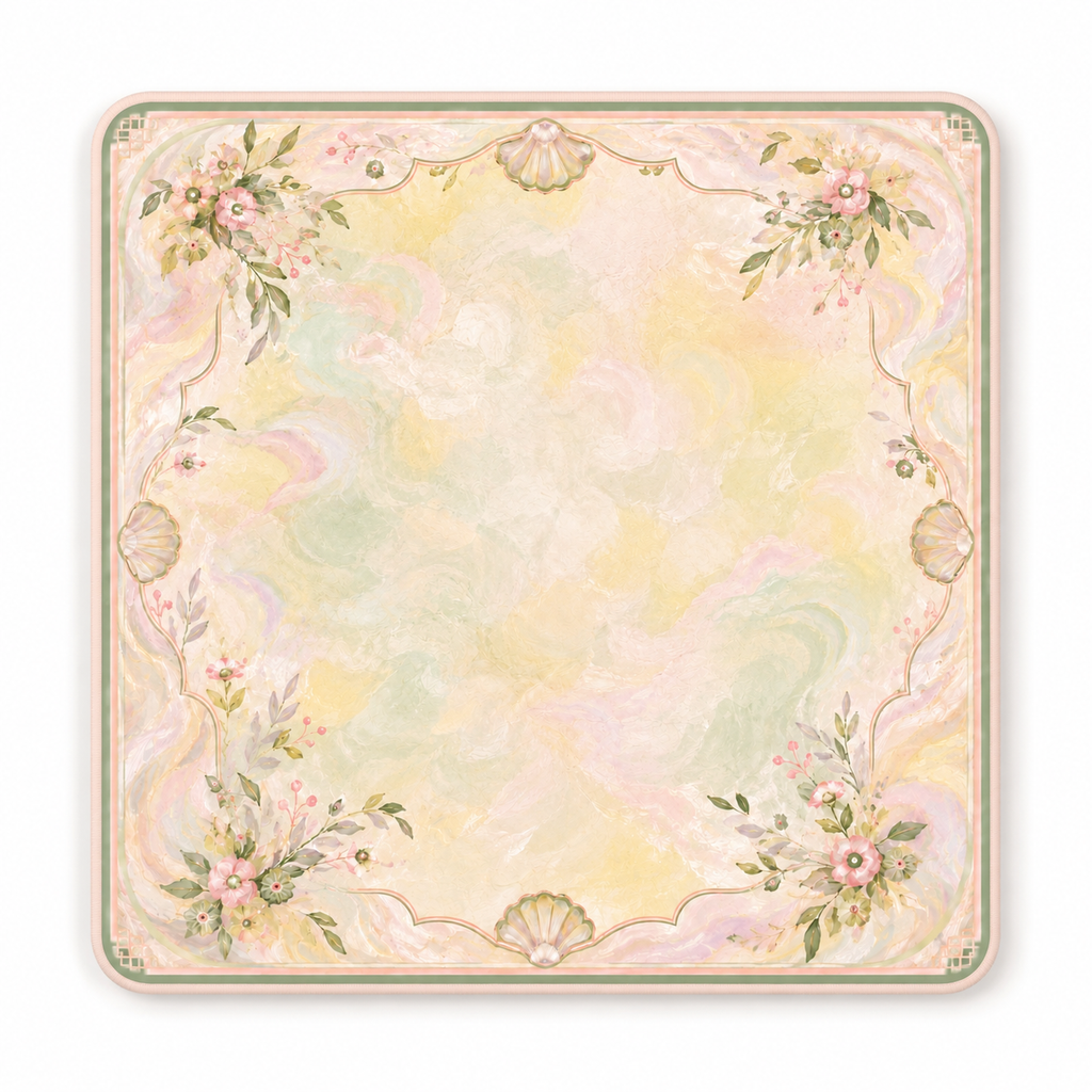 Soft Garden Shell Mahjong Mat product image 1 — main product image