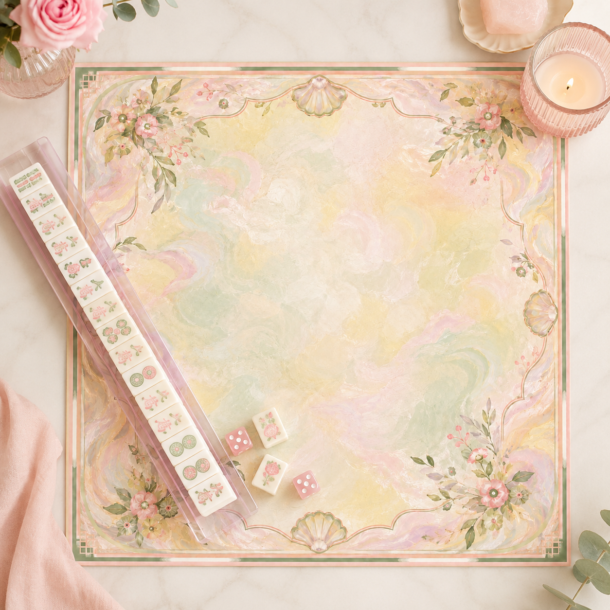 Soft Garden Shell Mahjong Mat product image 7