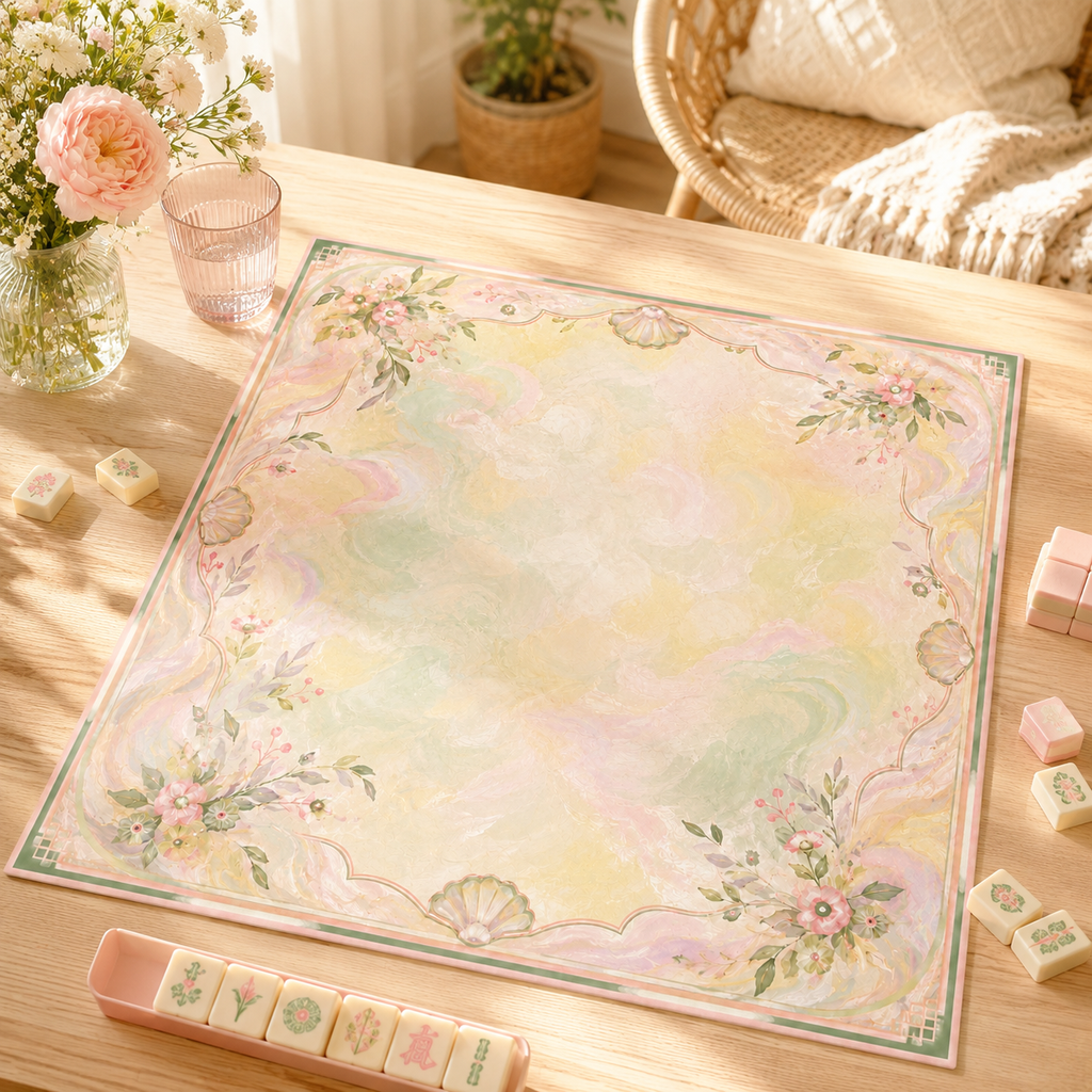 Soft Garden Shell Mahjong Mat product image 8